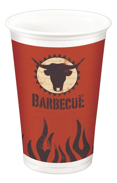 Główne zdjęcie produktu Kelímky bílé 0,2 l BARBECUE [10 ks]