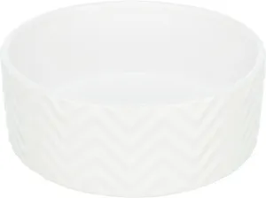Miska ceramiczna 1,6 l/o 20 cm, karbowana, biała