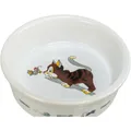 Następne zdjęcie produktu Biała ceramiczna miska z motywem kota i myszy 200ml/11cm