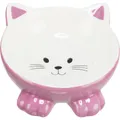 Ergonomiczna miska ceramiczna 0,15 l/o 14 cm, podwyższona, kształt kota