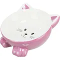 Ergonomiczna miska ceramiczna 0,15 l/o 14 cm, podwyższona, kształt kota