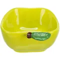 Miska ceramiczna JABŁKO (świnka morska, królik), 180 ml/ 12 x 11 cm, zielona