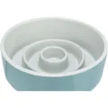 Następne zdjęcie produktu Miska ceramiczna do karmienia powolnego, kółka, szaro-niebieska 0,9 l/o 17 cm