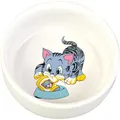 Miska ceramiczna, malowana, motyw kota 300ml/11cm