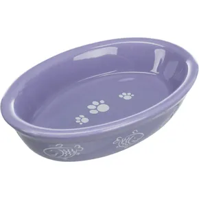 Miska ceramiczna owalna, wielobarwna 0,2 l / 15x10 cm