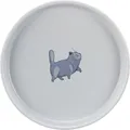 Następne zdjęcie produktu Miska ceramiczna dla kotów niska i szeroka 0,6 l/o 23 cm, kolor szary