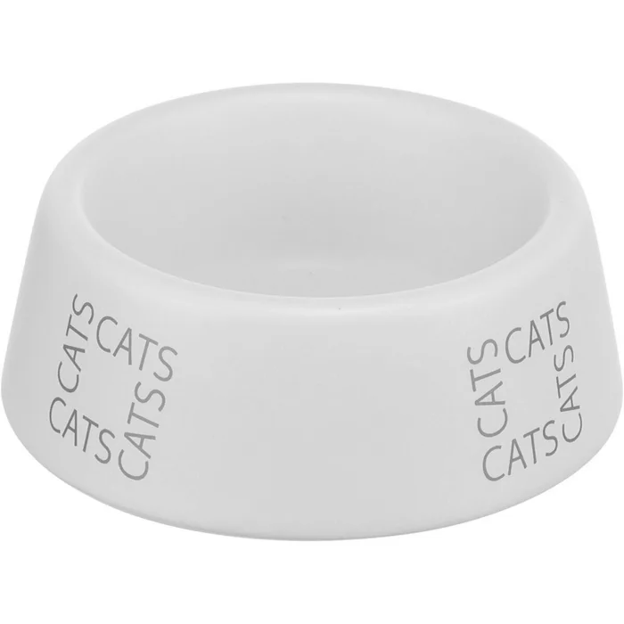Główne zdjęcie produktu Keramická miska pro kočky s nápisem CATS, 0,15 l/o 12 cm, růžová