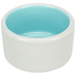 Miska ceramiczna z glazurą 100 ml/7 cm - beż/niebieski TRIXIE