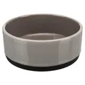 Miska ceramiczna z gumowym brzegiem, szara 0,4 l/o 12 cm