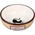 Następne zdjęcie produktu Miska ceramiczna z kotem i rybką, szkliwo 0,35l/12,5cm