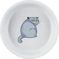 Następne zdjęcie produktu Miska ceramiczna z motywem kota, 0,25 l/o 13 cm, kolor szary