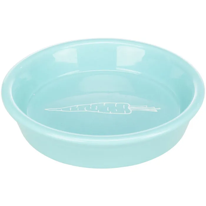 Główne zdjęcie produktu Keramická miska s motivem mrkve pro králíky 200 ml/14 cm
