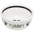 Miska ceramiczna YUMMY, biało-czarna 2,6 l/o 25 cm
