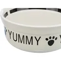 Miska ceramiczna YUMMY, biało-czarna 2,6 l/o 25 cm