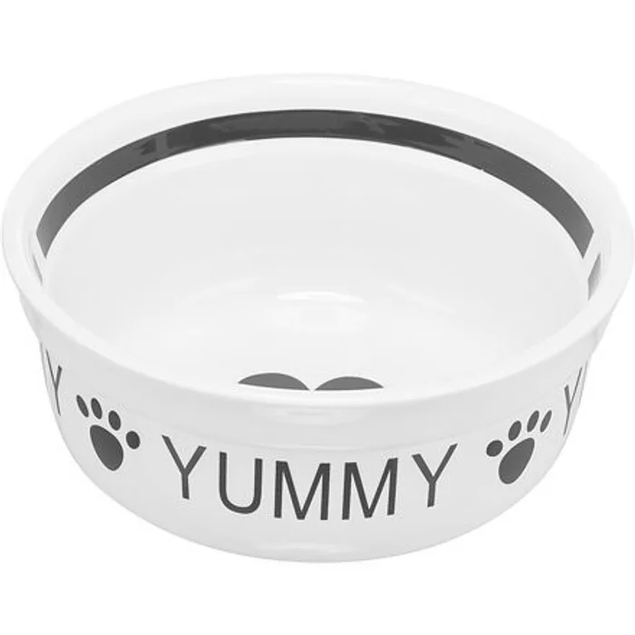 Główne zdjęcie produktu Keramická miska YUMMY, bílá/černá 0,25 l/ o 13 cm