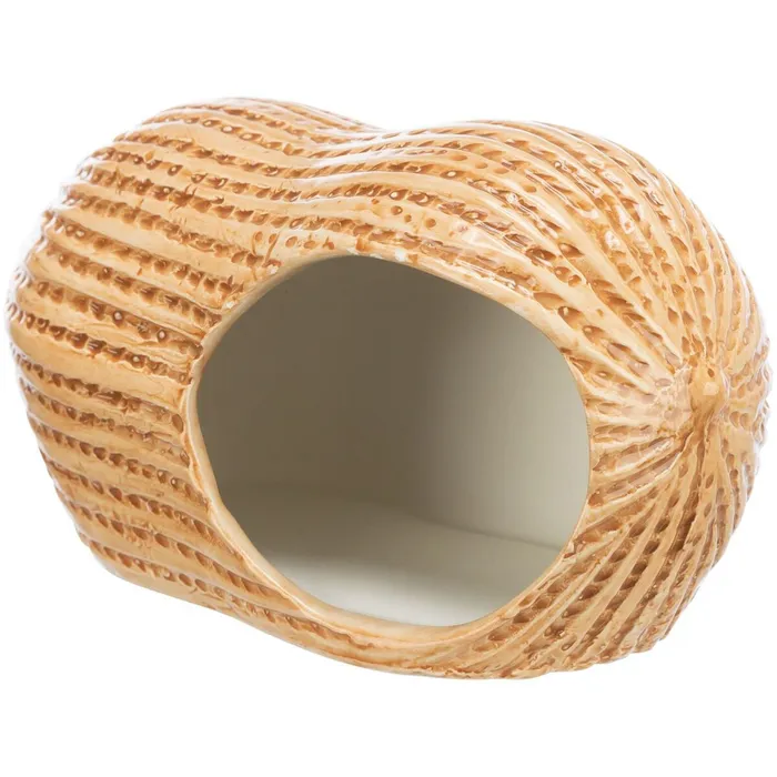 Główne zdjęcie produktu Keramický domeček ARAŠÍD (křeček/myš), 17 x 8 x 8 cm, béžová