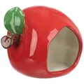 Następne zdjęcie produktu Domek ceramiczny JABŁKO (chomik, mysz), 13 x 10 x 10 cm, czerwony