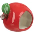 Następne zdjęcie produktu Domek ceramiczny JABŁKO (chomik, mysz), 13 x 10 x 10 cm, czerwony
