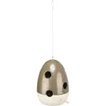 Ceramiczny pojemnik wiszący na materiał do gniazdowania, 12 × 12 × 16 cm