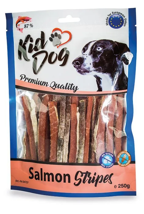 Główne zdjęcie produktu KIDDOG 100 % losos v proužku 250 g