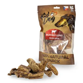 KIDDOG 100% Natural Snack, wołowe płuco 4-8 cm / 80 g