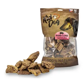 KIDDOG 100% Natural Snack, wieprzowe płuca 4 - 6 cm / 200 g