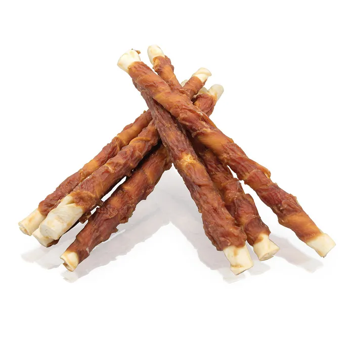 Główne zdjęcie produktu KIDDOG BUFFET kachní masíčko na buvolí tyči 2,4 cm / 28 cm [1 ks]