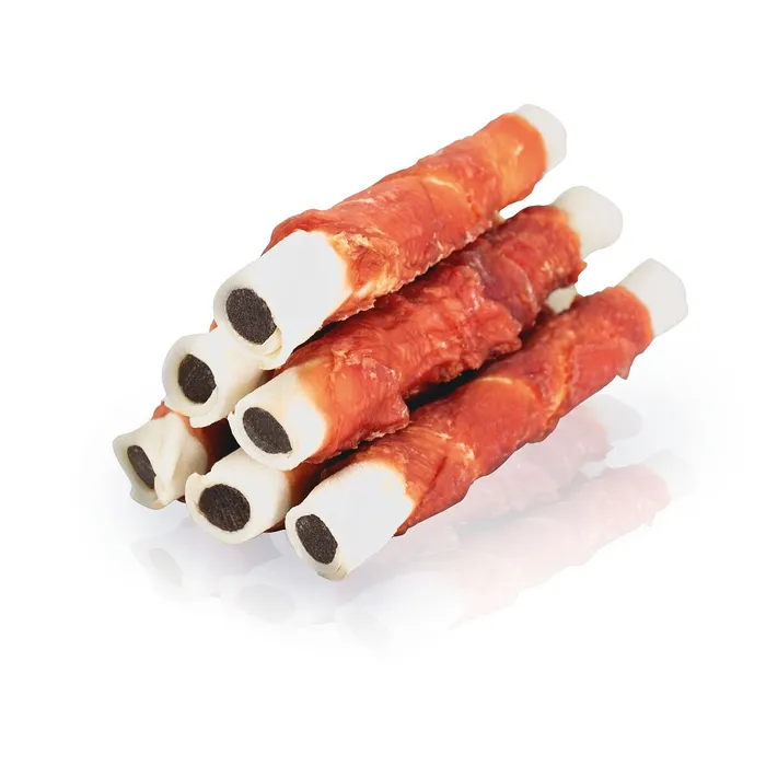Główne zdjęcie produktu KIDDOG BUFFET ROLLER s kachními prsy 17 cm/60 g, plněný kuřecími játry [1 ks]