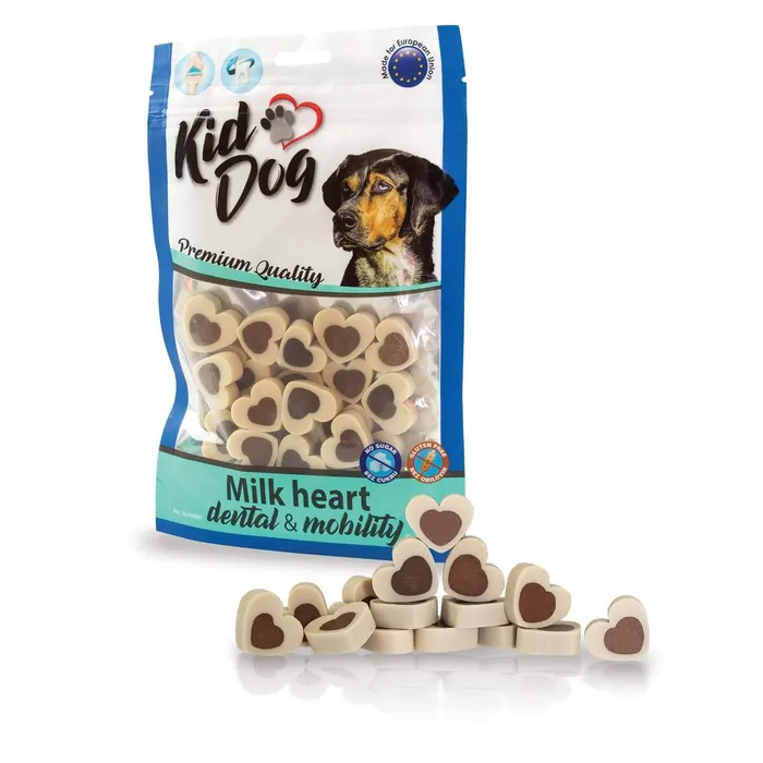 Główne zdjęcie produktu KIDDOG dentální vanilková srdíčka 80 g