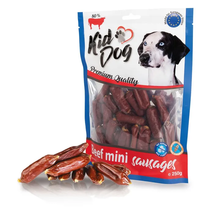 Główne zdjęcie produktu KIDDOG hovězí mini klobásky 250 g