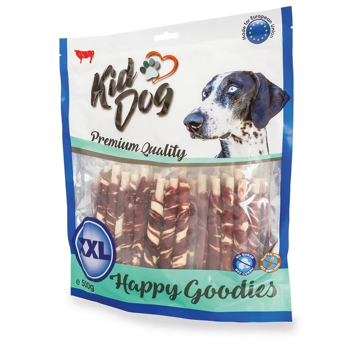 Główne zdjęcie produktu KIDDOG hovězí steak na buvolí tyčince - 8 mm/12 cm 500 g