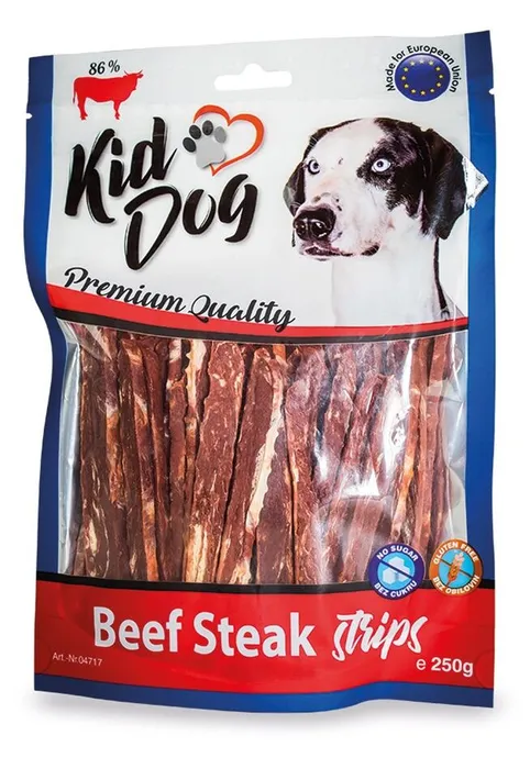 Główne zdjęcie produktu KIDDOG hovězí steak v proužku 250 g