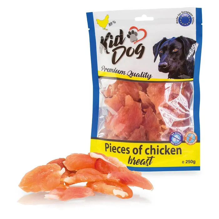 Główne zdjęcie produktu KIDDOG kousky kuřecích prsou 250 g