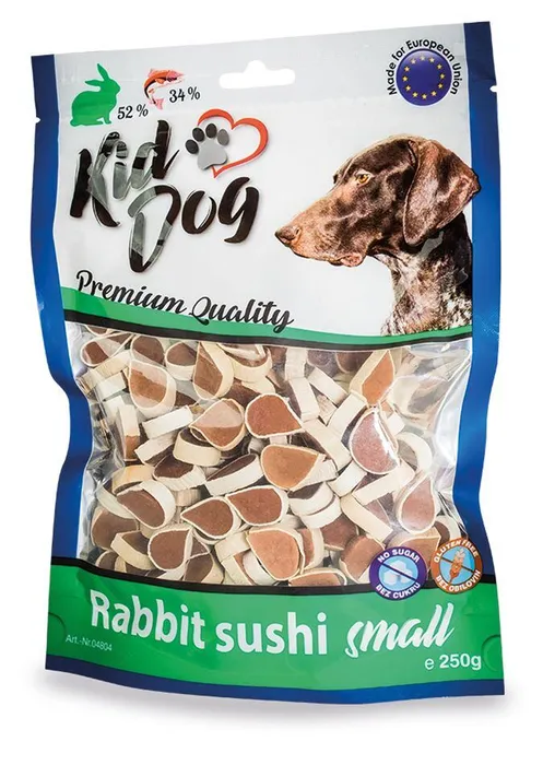 Główne zdjęcie produktu KIDDOG králičí malé sushi 250 g