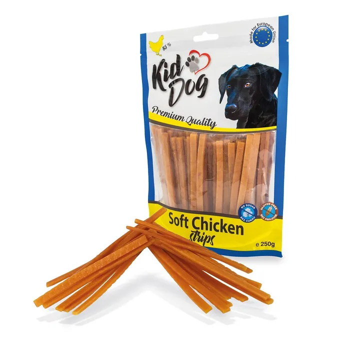 Główne zdjęcie produktu KIDDOG kuřecí měkké pásky 250 g