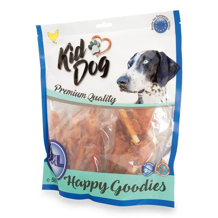 Główne zdjęcie produktu KIDDOG kuřecí prsa na buvolí tyčince mini 9 cm, 500g