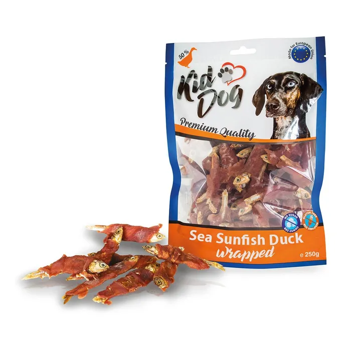 Główne zdjęcie produktu KIDDOG mořské sluneční rybičky obalené kachním masíčkem 250 g