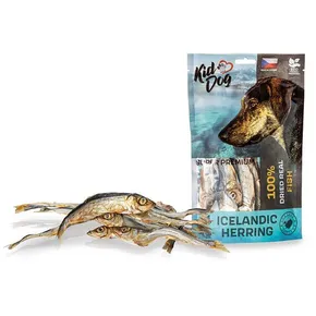 KIDDOG SUPER PREMIUM 100% suszony prawdziwy ryba - islandzki herinek 100 g