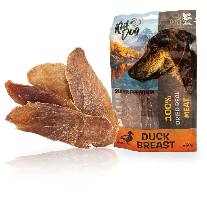 Główne zdjęcie produktu KIDDOG SUPER PREMIUM 100% kachní prsa, tenké plátky 50 g
