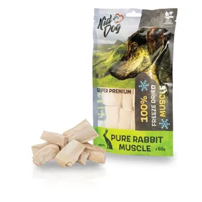KIDDOG SUPER PREMIUM 100% królicza czysta tkanka mięśniowa liofilizowana 50 g