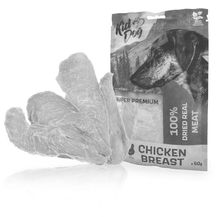 Główne zdjęcie produktu KIDDOG SUPER PREMIUM 100% kuřecí prsa, tenké plátky 50 g