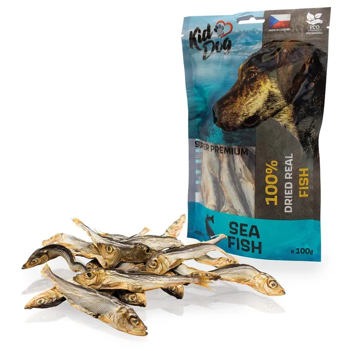 Główne zdjęcie produktu KIDDOG SUPER PREMIUM rybičky - mořské šproty 100 g