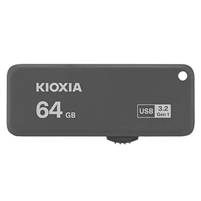 Główne zdjęcie produktu Kioxia USB flash disk, USB 3.0, 64GB, Yamabiko U365, Yamabiko U365, černý, LU365K064GG4