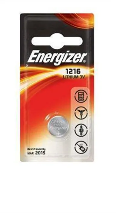 Główne zdjęcie produktu Knoflíková baterie "CR1216", 1ks, ENERGIZER