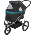 Wózek BUGGY na oponach pompowanych, 60 x 112 x 120 cm, nośność 20 kg, kolor czarny/nafta