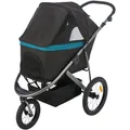 Następne zdjęcie produktu Wózek BUGGY na oponach pompowanych, 60 x 112 x 120 cm, nośność 20 kg, kolor czarny/nafta