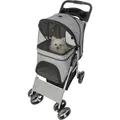 Następne zdjęcie produktu Wózek dla psa BUGGY, szybkoskładany, 47 x 100 x 80 cm, nośność do 15 kg, szary