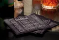 Następne zdjęcie produktu Serwetki koktajlowe Infibra Drink 2-warstwowe 25 × 25 cm czarne z białym nadrukiem [100 szt.]