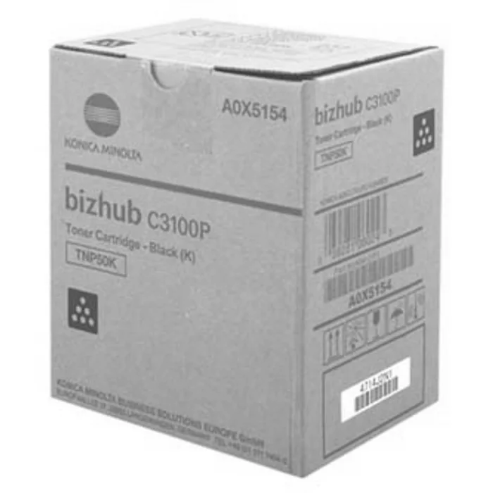 Główne zdjęcie produktu Konica Minolta originální toner A0X5154, black, 5000/4700str., TNP-50K, Konica Minolta Bi