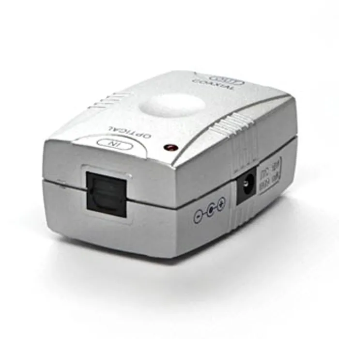 Główne zdjęcie produktu Konvertor pro převod audio signálu, z digitálního na analogový, Toslink F-Cinch F